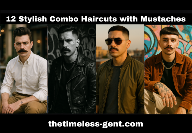 Men’s Haircuts with Mustaches: Best 12 Stylish Combos to Try Now