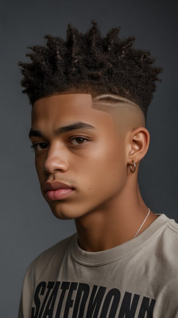 Afro High Top with Skin Fade Afro High Top with Skin Fade