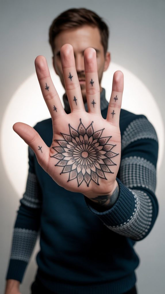 Mandala Palm Design