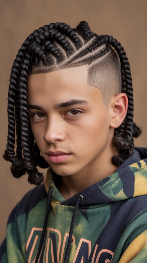 Braided Top with Undercut Braided Top with Undercut