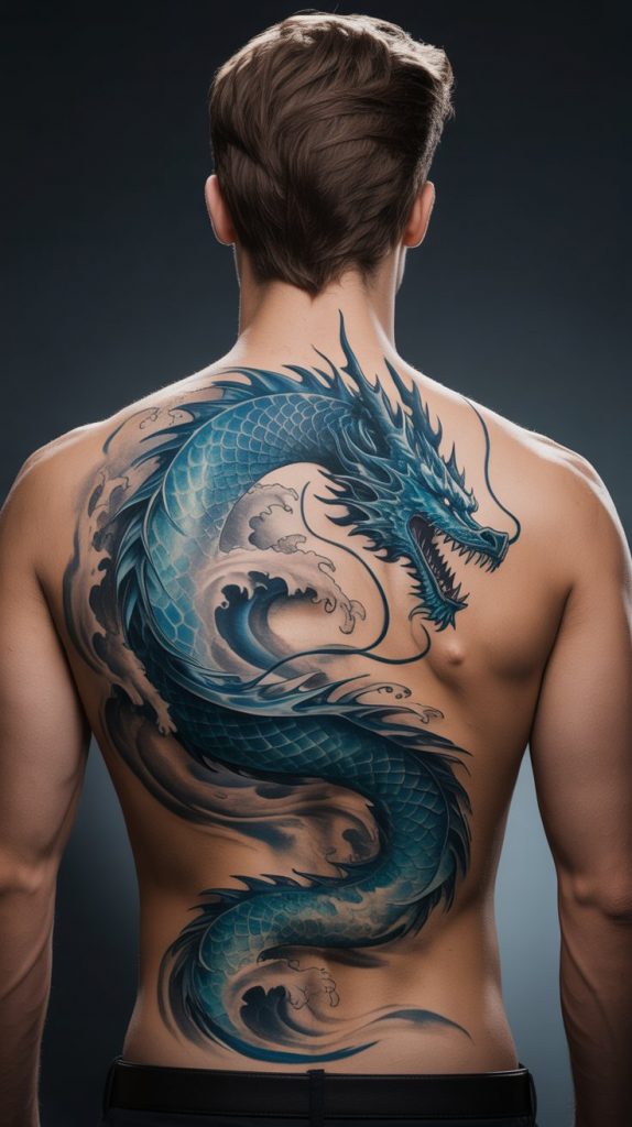 Water Dragon on the Back