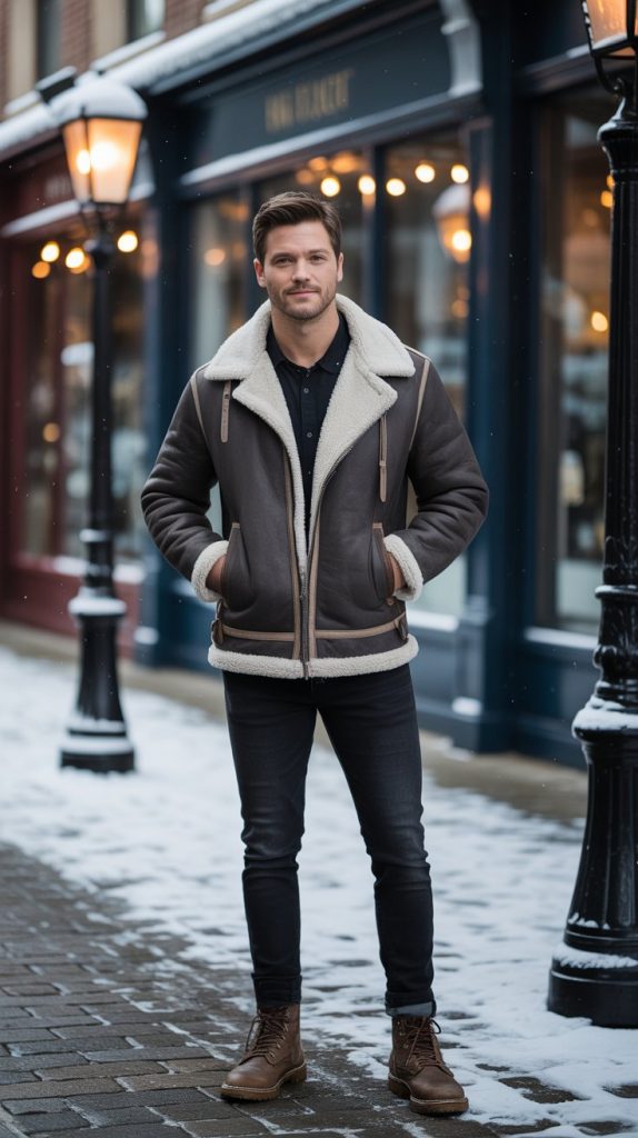 Shearling-Trimmed Jackets Shearling-Trimmed Jackets