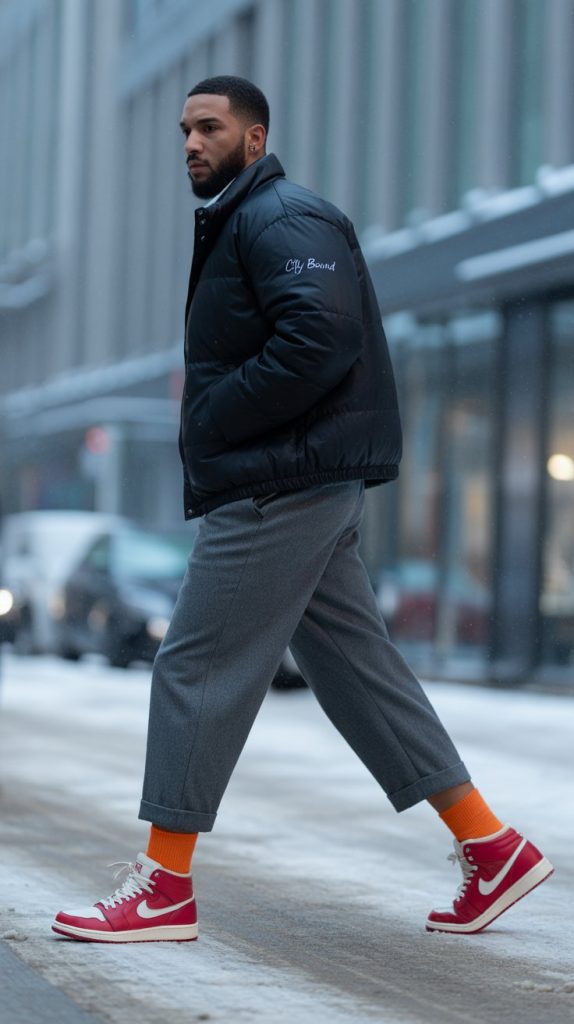 Bold Sneakers in the Snow Bold Sneakers in the Snow