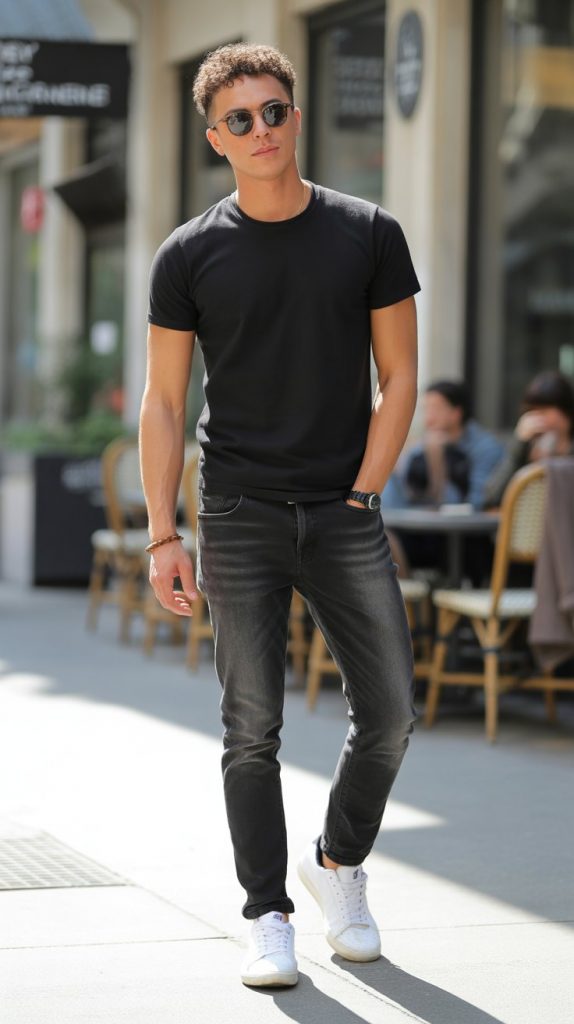 Casual Black & Denim Combo Casual Black & Denim Combo
