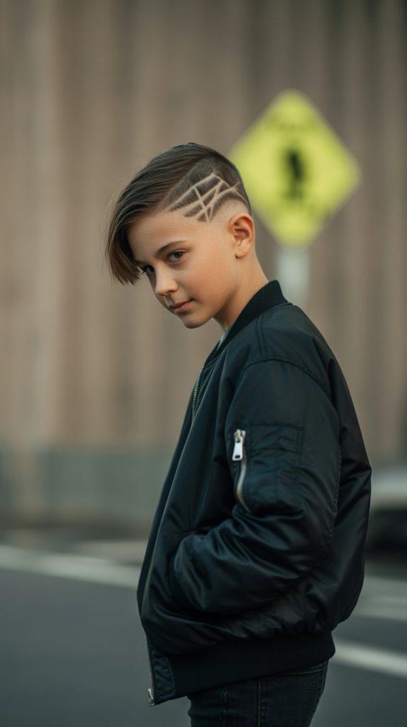 Short Mullet with Design Short Mullet with Design