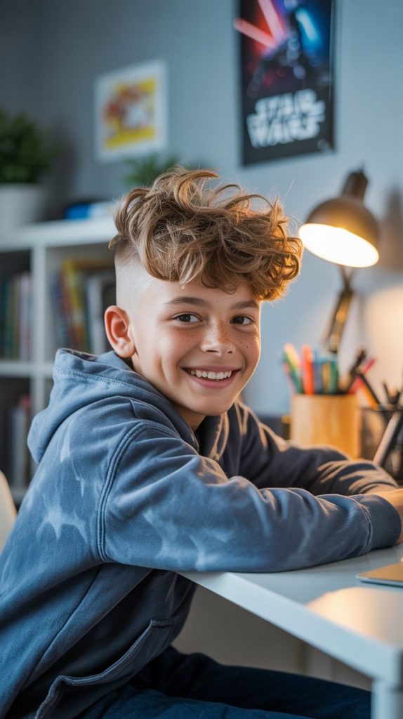 Messy Wavy Top with Undercut