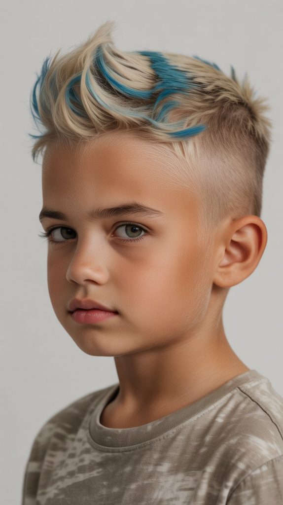 Colored Mohawk Highlights