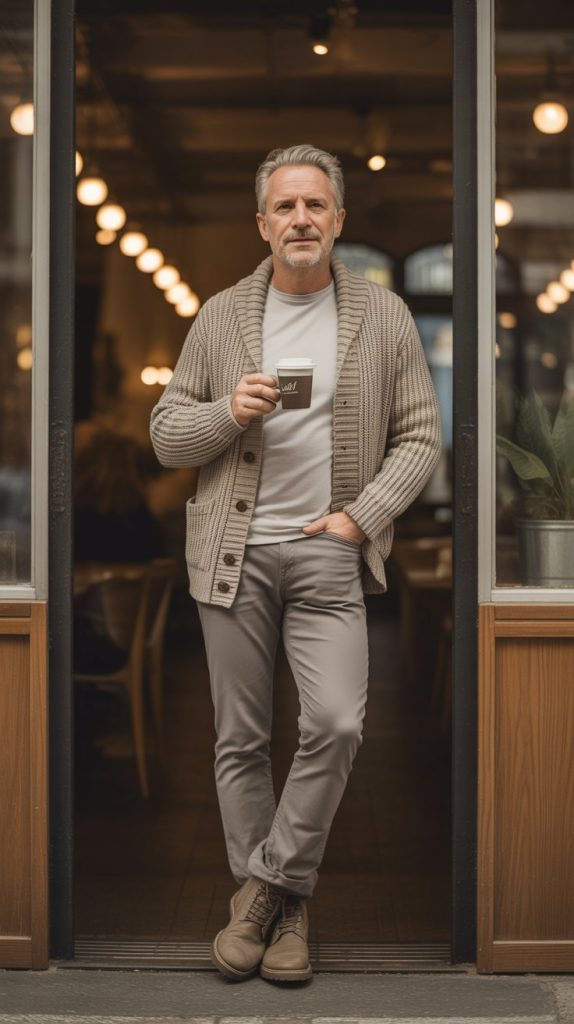 Cardigan + T-Shirt + Slim Jeans Cardigan + T-Shirt + Slim Jeans