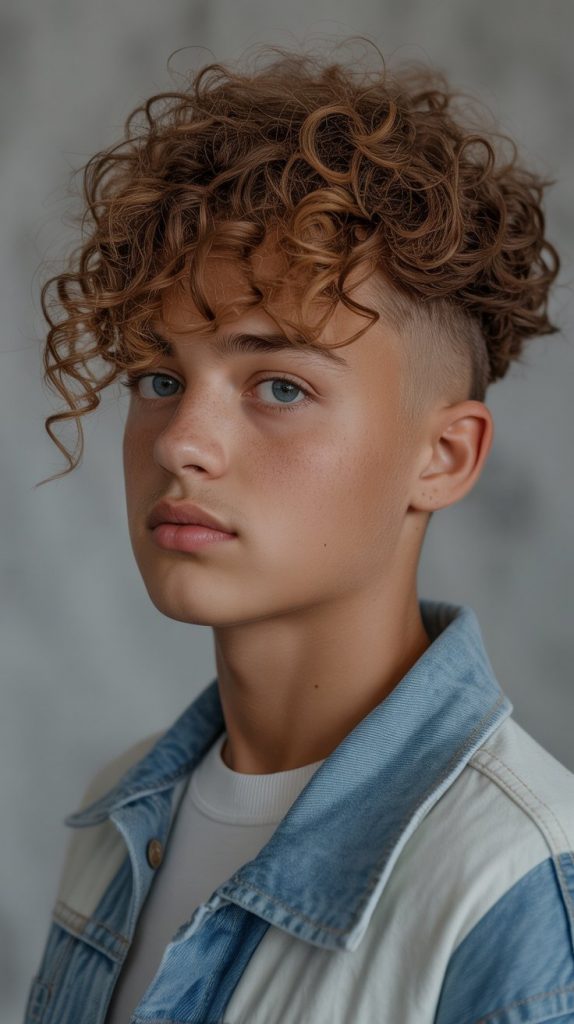 Curly Short Mullet Curly Short Mullet