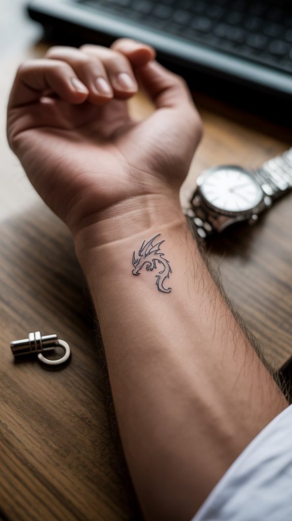  Small Dragon on the Wrist