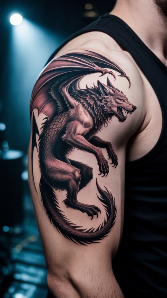 Dragon + Wolf Fusion