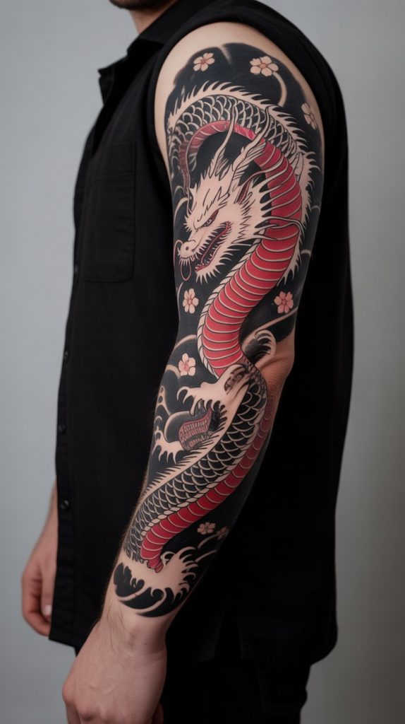 Japanese Dragon Sleeve