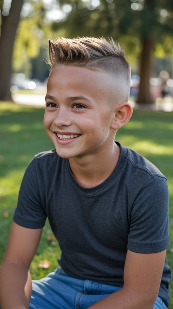 Mini Faux Hawk with Skin Fade