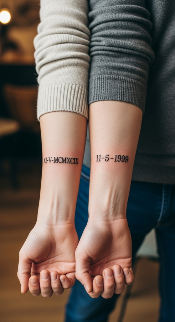 Matching Date Tattoos