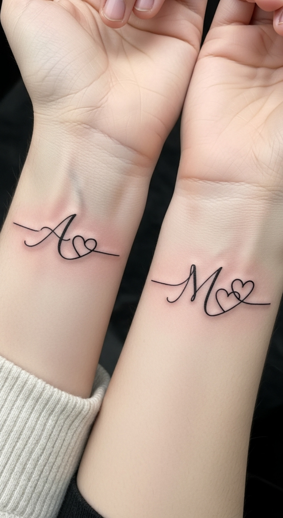 Minimalist Initial Tattoos