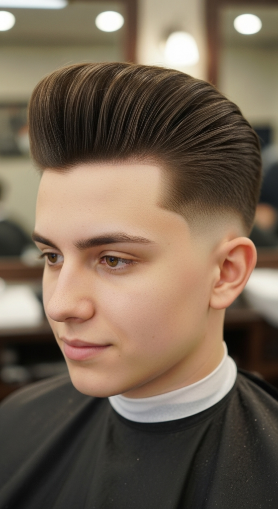 2. Classic Low-Fade Pompadour