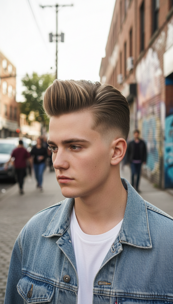 11. Undercut Pompadour for Thick Hair
