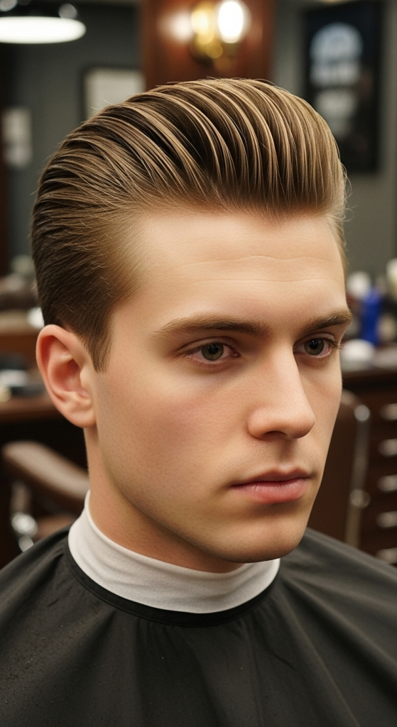 8. Slicked-Back Pompadour