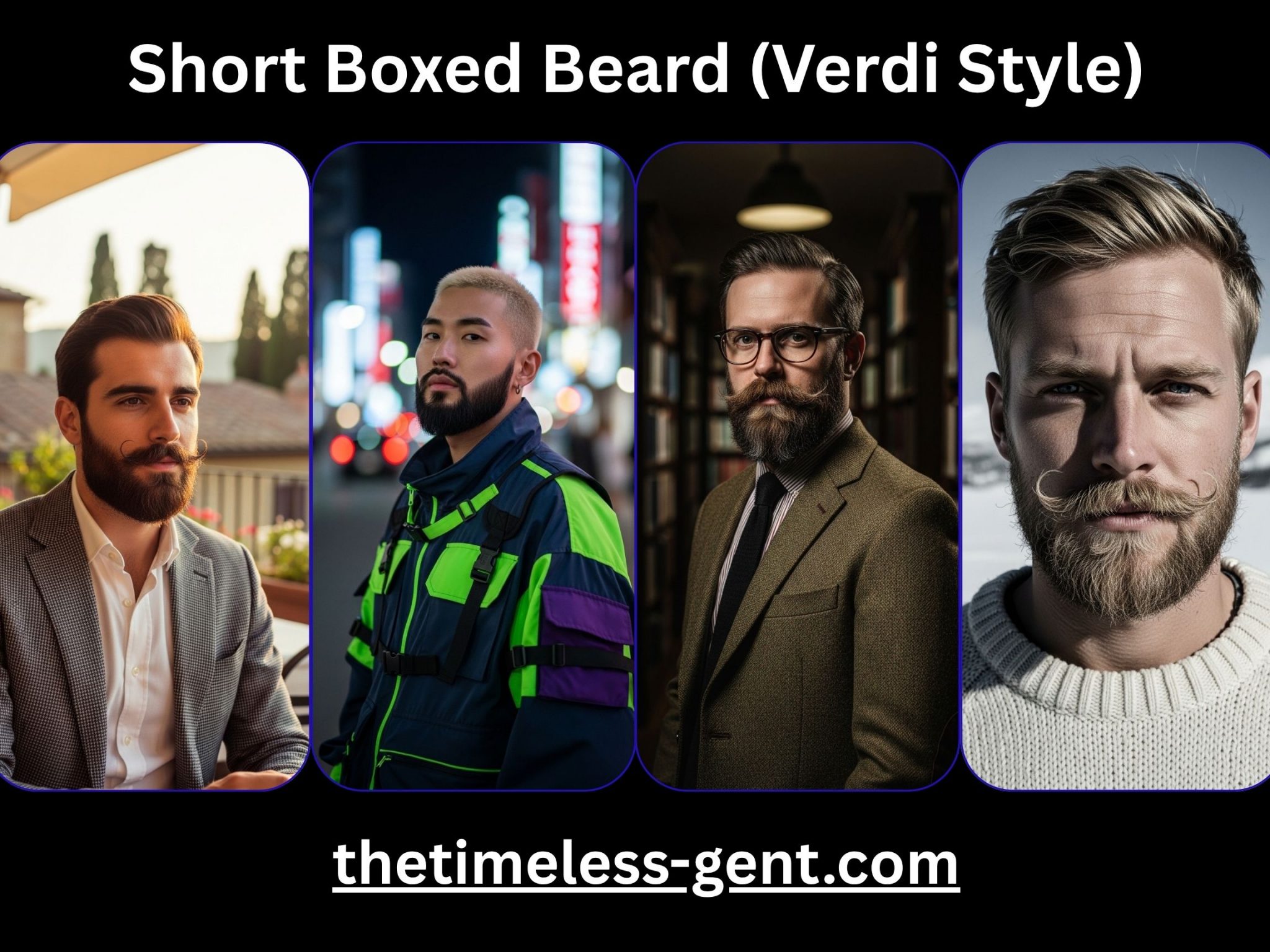 short boxed beard